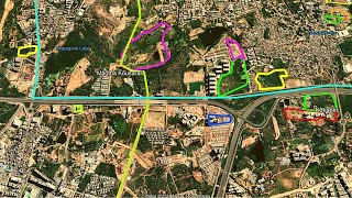 Hyderabad Airport Metro alignment and nearby Apartment projects - Flats in Hyderabad -with subtitles