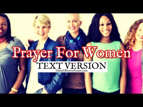 Prayer For Women (Text Version - No Sound) Video