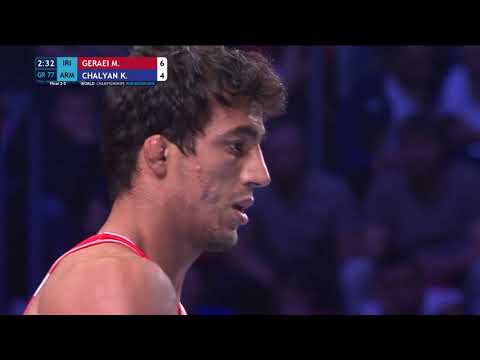 BRONZE GR - 77 kg: M. GERAEI (IRI) v. K. CHALYAN (ARM)