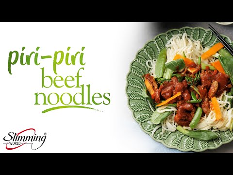 Slimming World syn Free piri-piri beef noodles recipe - Full recipe in the description below