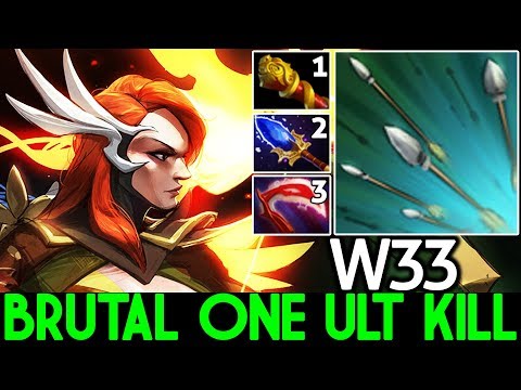 W33 [Windranger] First Item MKB One ULT Kill Super Mid 7.22 Dota 2