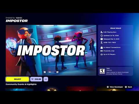 Fortnite Imposters Map Code