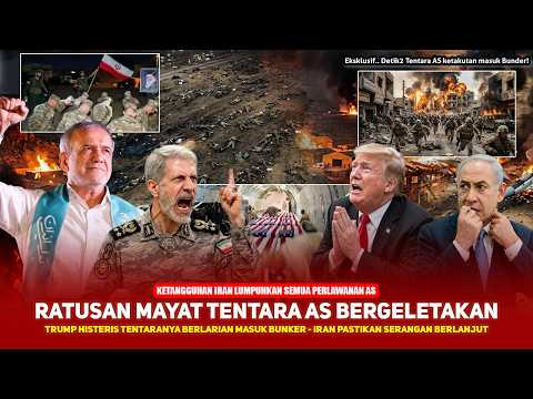 IRAN MAKIN NGAMUK USAI TOLAK PERMINTAAN DAMAI TRUMP! Detik2 Tentara AS hindari Rudal Iran mencekam