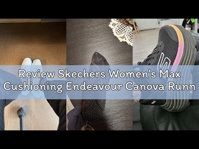 Vídeo relacionado con Skechers MAX Cushioning Endeavour Canova - Tenis para Mujer, Color Azul Claro, Talla 36