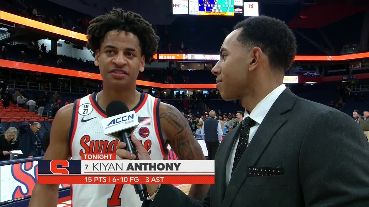 Kiyan Anthony reacts to 15-point game in his Syracuse debut | ESPN College Basketball