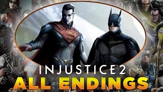Injustice 2 ALL Character Endings - MULTIVERSE Ladder Mode Endings - Arcade Battle Simulator