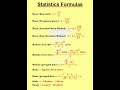 Statistics Formulas 1
