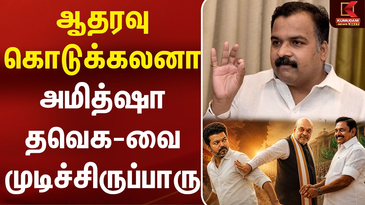 ஆதரவு கொடுக்கலனா... Amit Shah TVK-வை முடிச்சிருப்பாரு! | Manickam Thakur |ADMK|EPS|CM Vijay|Congress