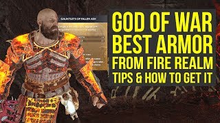 God of War Best Armor Sets FROM THE FIRE REALM - Tips & How To Get It (God of War 4 Best Armor)