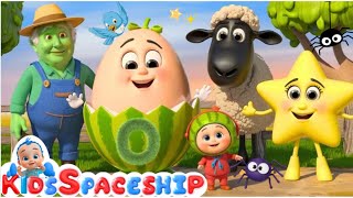 Twinkle Twinkle + 3 bag full + Old Macdonald + More nursery rhymes | Kids Spaceship | Kids Poem Song
