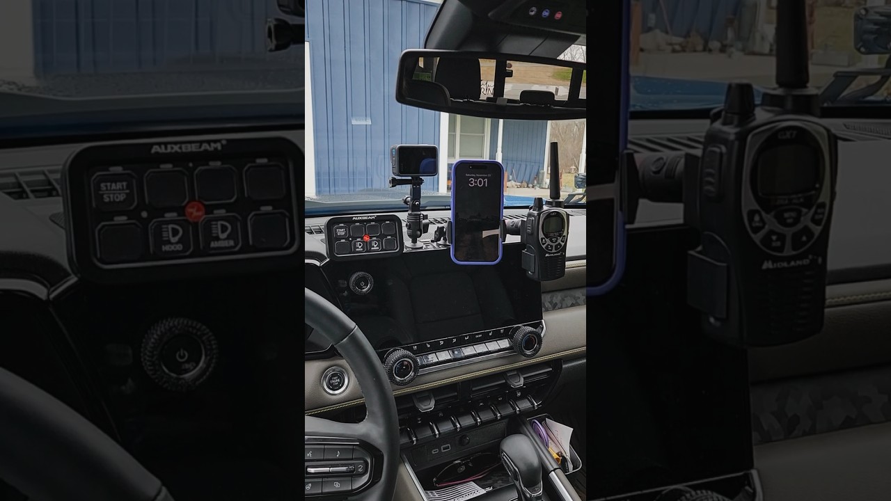 24 Colorado ZR2 @Auxbeam switch mount to @BulletpointMountingSolutions dash mount #zr2 #offroad