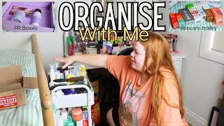 Organise My Skincare Trolley with Me | Declutter and sort PR Boxes