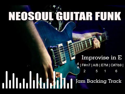 Neosoul Guitar Funk in E - Backing Track for improvise