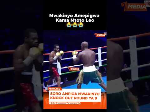 HASSAN MWAKINYO APIGWA KNOCK OUT ROUND YA 9 NA MICHEL SORO WA IVORY COAST