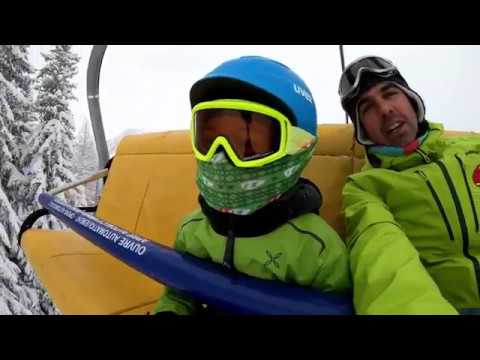 Pow(d)er skiing in Alta Badia - Dolomites with the kids