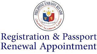 How to register & get passport renewal appointment | Philippines Embassy, Saudi Arabia