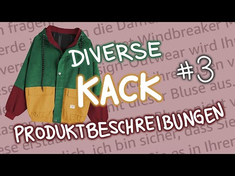 Diverse Kack Produktbeschreibungen #3