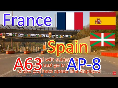 France - Spain : Motorways A63 & AP-8