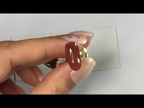 Como fazer cor marrom(Mistura de cores). Mixing gel nail polish (Brown). Passo a passo