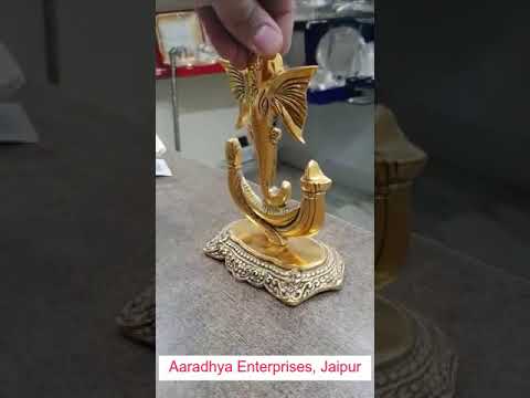 Wedding Gift Gold Plated Decorative Ganesha