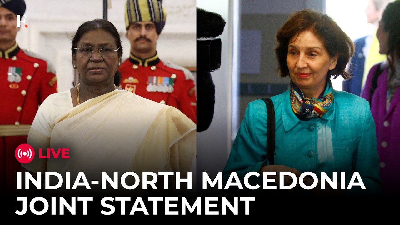 President Murmu LIVE: President Murmu and North Macedonia President give Joint Statement