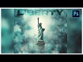 Photoshop Manipulation LIBERTY Cover Art Design Photo Editing Tutorial