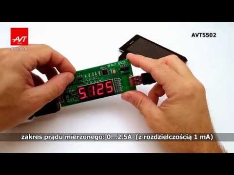 AVT5502 - Miernik napięcia i prądu z USB