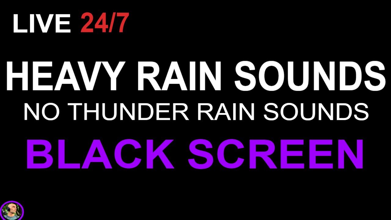 🔴Fall Asleep Instantly, Heavy Rain Sounds BLACK SCREEN, Rain NO THUNDER, Sleep Aid, White Noise