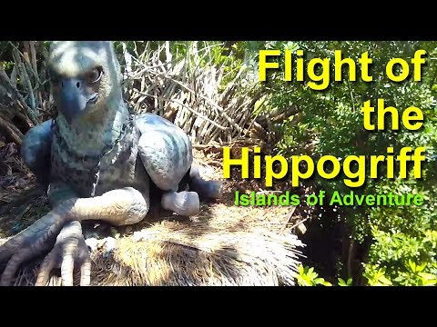 Flight of the Hippogriff Roller Coaster On Ride POV Universal Studios Orlando