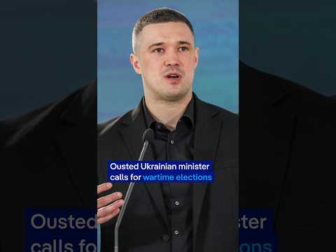 Ousted Ukrainian minister calls for elections | DW News