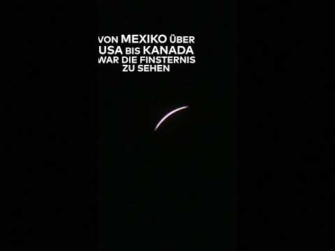 TOTALE SONNENFINSTERNIS: Millionen Menschen bestaunen das seltene Naturspektakel | WELT #shorts