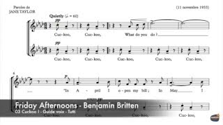 Britten, Benjamin - Friday Afternoons - Cuckoo - Guide Voix