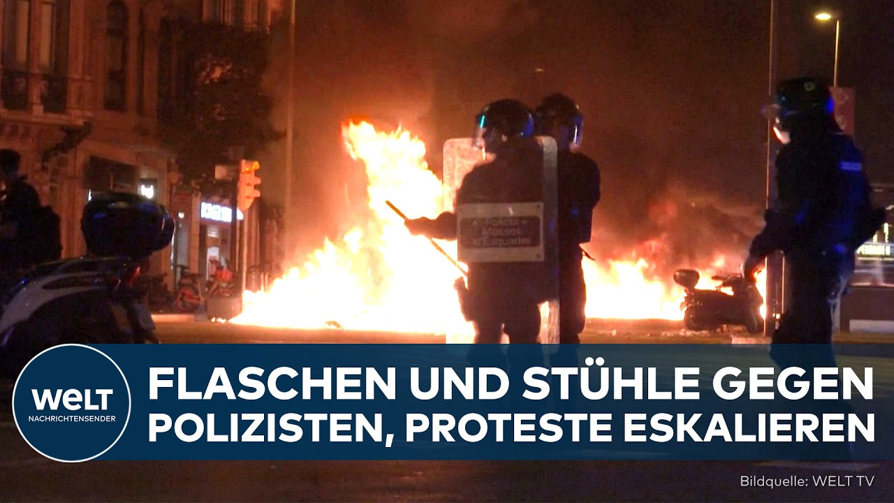 BARCELONA: Hohe Mieten und Wohnraummangel treiben Zehntausende Demonstranten auf die Straße