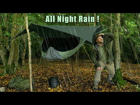 First Rainy solo Camp in my own woodland