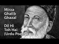 Mirza Ghalib Ghazal Dil Hi Toh Hai Urdu Poetry