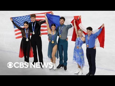 U.S. takes silver at Olympics after France's controversial win at ice dance competition