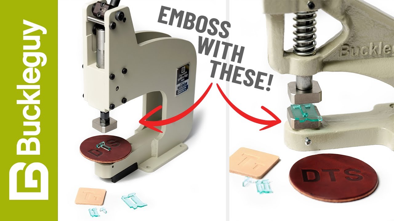 Can you use a hand press emboss leather? (YES!)