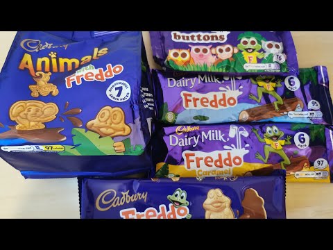 Cadbury Dairy Milk Freddo mini biscuits unpacking @emilyhchannel3303
