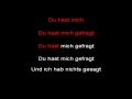 Rammstein - Du Hast (instrumental with lyrics ...