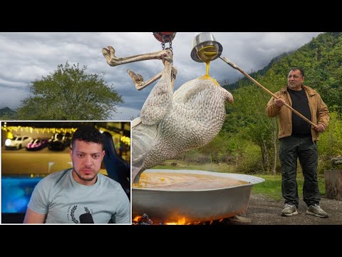 CEROL REACTING: I fried a whole ostrich over an open fire.