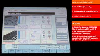 Korg Kronos Tutorial: 16 Arpeggiator Up & Down