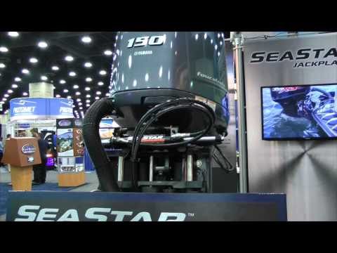 SeaStar shows new big outboard jack plate
