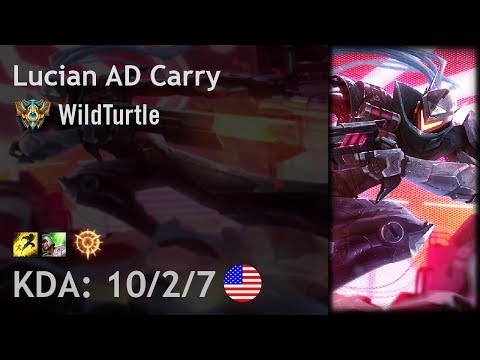 Lucian AD Carry vs Xayah - WildTurtle - NA Challenger Patch 8.3