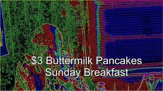 $3 Sunday Frozen Pancakes Delicious Breakfast