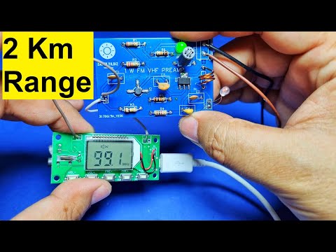 WIE ERSTELLT MAN EINEN PLL-GESTEUERTEN UKW-SENDER / 2 km Reichweite / UKW-Stereo-Sender