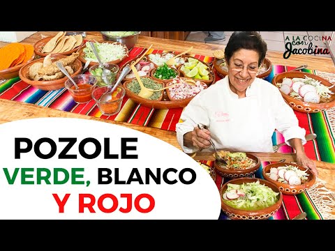 CÓMO HACER POZOLE VERDE, BLANCO Y ROJO |