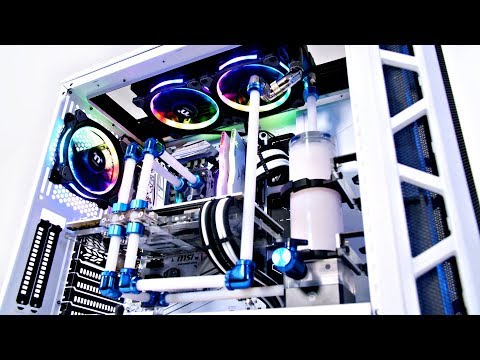 THE CLEANEST CUSTOM WATER COOLED GAMING PC BUILD l Time Lapse Parallel Loop
