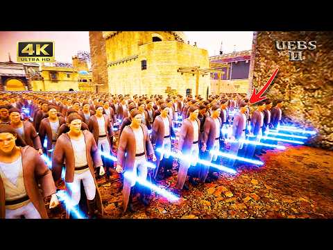 1,514,928 WARHAMMER 40K BEASTS VS NINJA CASTLE DEFENDERS | EPIC DESERT SIEGE | UEBS 2 [4k]