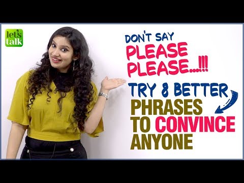 English Conversation Phrases - 8 Better Ways To Convince People | English Speaking Practice Lesson