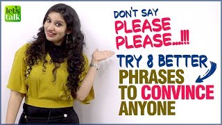 English Conversation Phrases - 8 Better Ways To Convince People | English Speaking Practice Lesson